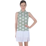 Polk Dots Seamless Pattern Women s Sleeveless Polo T-Shirt