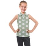 Polk Dots Seamless Pattern Kids  Sleeveless Polo T-Shirt