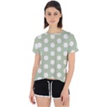 Polk Dots Seamless Pattern Open Back Sport T-Shirt