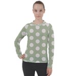 Polk Dots Seamless Pattern Women s Pique Long Sleeve T-Shirt