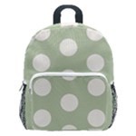 Polk Dots Seamless Pattern Kids  Age 5-10 Lightweight School Backpack with Side Pockets