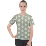 Polk Dots Seamless Pattern Women s Sport Raglan T-Shirt