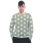 Polk Dots Seamless Pattern Men s Long Sleeve Raglan T-Shirt