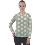 Polk Dots Seamless Pattern Women s Long Sleeve Raglan T-Shirt