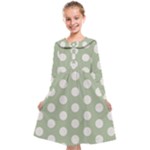 Polk Dots Seamless Pattern Kids  Midi Sailor Dress