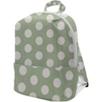 Polk Dots Seamless Pattern Zip Up Backpack