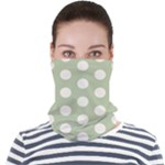 Polk Dots Seamless Pattern Face Seamless Bandana (Adult)