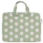 Polk Dots Seamless Pattern MacBook Pro 15  Double Pocket Laptop Bag 