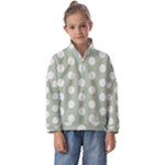 Polk Dots Seamless Pattern Kids  Half Zip Hoodie