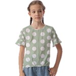 Polk Dots Seamless Pattern Kids  Cuff Sleeve Scrunch Bottom T-Shirt