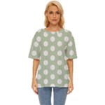 Polk Dots Seamless Pattern Oversized Basic T-Shirt