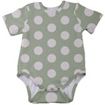 Polk Dots Seamless Pattern Baby Short Sleeve Bodysuit