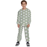 Polk Dots Seamless Pattern Kids  Sweatshirt set