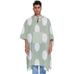 Polk Dots Seamless Pattern Men s Hooded Rain Ponchos