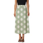 Polk Dots Seamless Pattern Classic Midi Chiffon Skirt