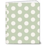 Polk Dots Seamless Pattern 8  x 10  Hardcover Notebook