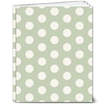 Polk Dots Seamless Pattern 8  x 10  Softcover Notebook