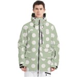 Polk Dots Seamless Pattern Men s Multi Pockets Zip Ski and Snowboard Waterproof Breathable Jacket