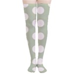 Polk Dots Seamless Pattern Thigh High Stockings