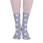 Polk Dots Seamless Pattern Smooth Crew Length Tube Socks