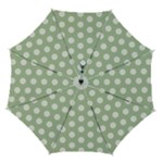 Polk Dots Seamless Pattern Automatic Folding Umbrella with Case (Medium)