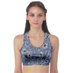 Nature Charm Drawing  Fitness Sports Bra