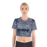 Nature Charm Drawing  Cotton Crop Top