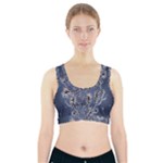 Nature Charm Drawing  Sports Bra With Pocket