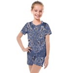 Nature Charm Drawing  Kids  Mesh T-Shirt and Shorts Set