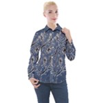 Nature Charm Drawing  Women s Long Sleeve Pocket Shirt