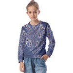 Nature Charm Drawing  Kids  Long Sleeve T-Shirt with Frill 