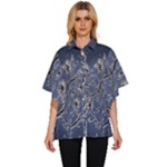 Nature Charm Drawing  Women s Batwing Button Up Shirt