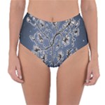 Nature Charm Drawing  Reversible High-Waist Bikini Bottoms