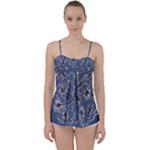 Nature Charm Drawing  Babydoll Tankini Top