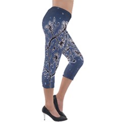 Lightweight Velour Capri Leggings  