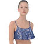 Nature Charm Drawing  Frill Bikini Top