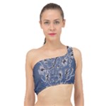 Nature Charm Drawing  Spliced Up Bikini Top 