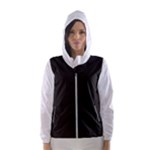 Elegnat BW Print Women s Hooded Windbreaker