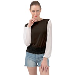 Banded Bottom Chiffon Top 