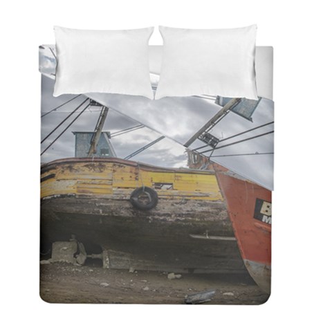 Maritime Memories, San Antonio Oeste, Rio Negro, Argentina Duvet Cover Double Side (Full/ Double Size) from ArtsNow.com