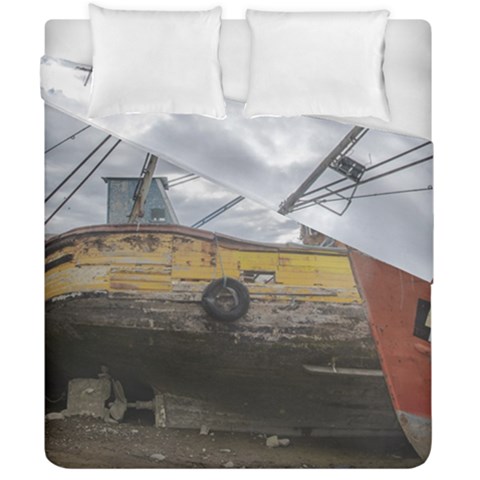 Maritime Memories, San Antonio Oeste, Rio Negro, Argentina Duvet Cover Double Side (California King Size) from ArtsNow.com