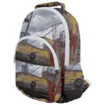 Maritime Memories, San Antonio Oeste, Rio Negro, Argentina Rounded Multi Pocket Backpack