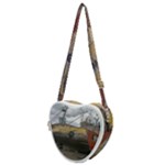 Maritime Memories, San Antonio Oeste, Rio Negro, Argentina Heart Shoulder Bag