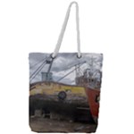 Maritime Memories, San Antonio Oeste, Rio Negro, Argentina Full Print Rope Handle Tote (Large)