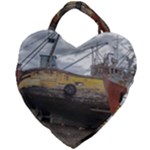 Maritime Memories, San Antonio Oeste, Rio Negro, Argentina Giant Heart Shaped Tote