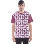 Bk Love In Pieces Print Pattern Design Men s Sport Mesh T-Shirt