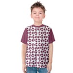 Bk Love In Pieces Print Pattern Design Kids  Cotton T-Shirt