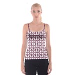 Bk Love In Pieces Print Pattern Design Spaghetti Strap Top