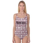 Bk Love In Pieces Print Pattern Design Camisole Leotard 