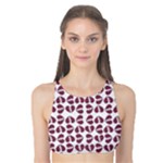 Bk Love In Pieces Print Pattern Design Tank Bikini Top